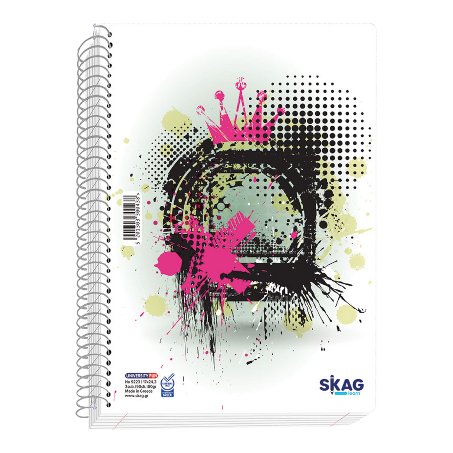Τετράδιο Σπιράλ University Fun Κορίτσι 17x25 2 θεμάτων (διάφορα σχέδια)