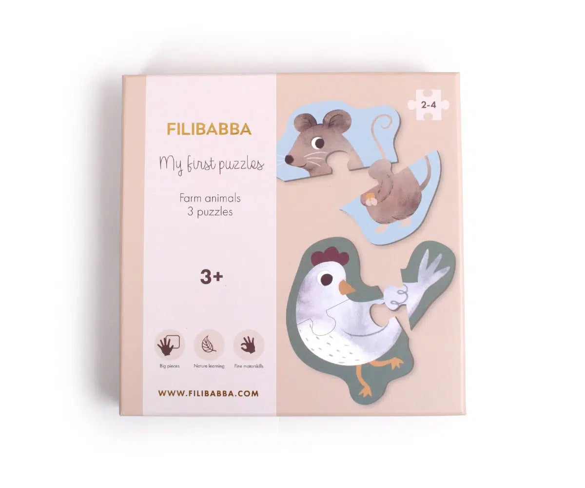 Παζλ Filibabba: Τα πρώτα μου παζλ - Ζώα της φάρμας