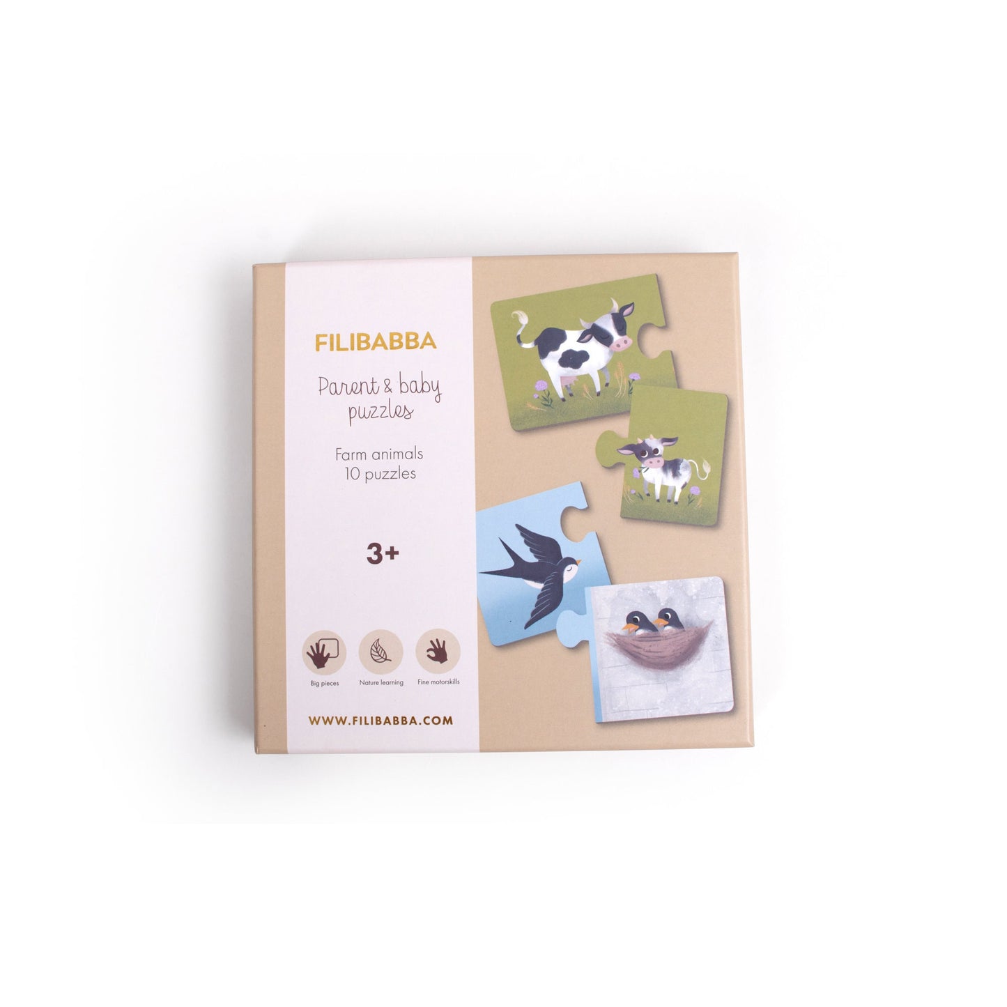 Παζλ Filibabba: Parent & Baby - Ζώα της φάρμας