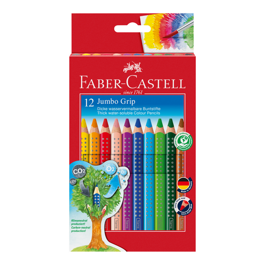 Ξυλομπογιές Faber-Castell Jumbo Grip 12τεμ.