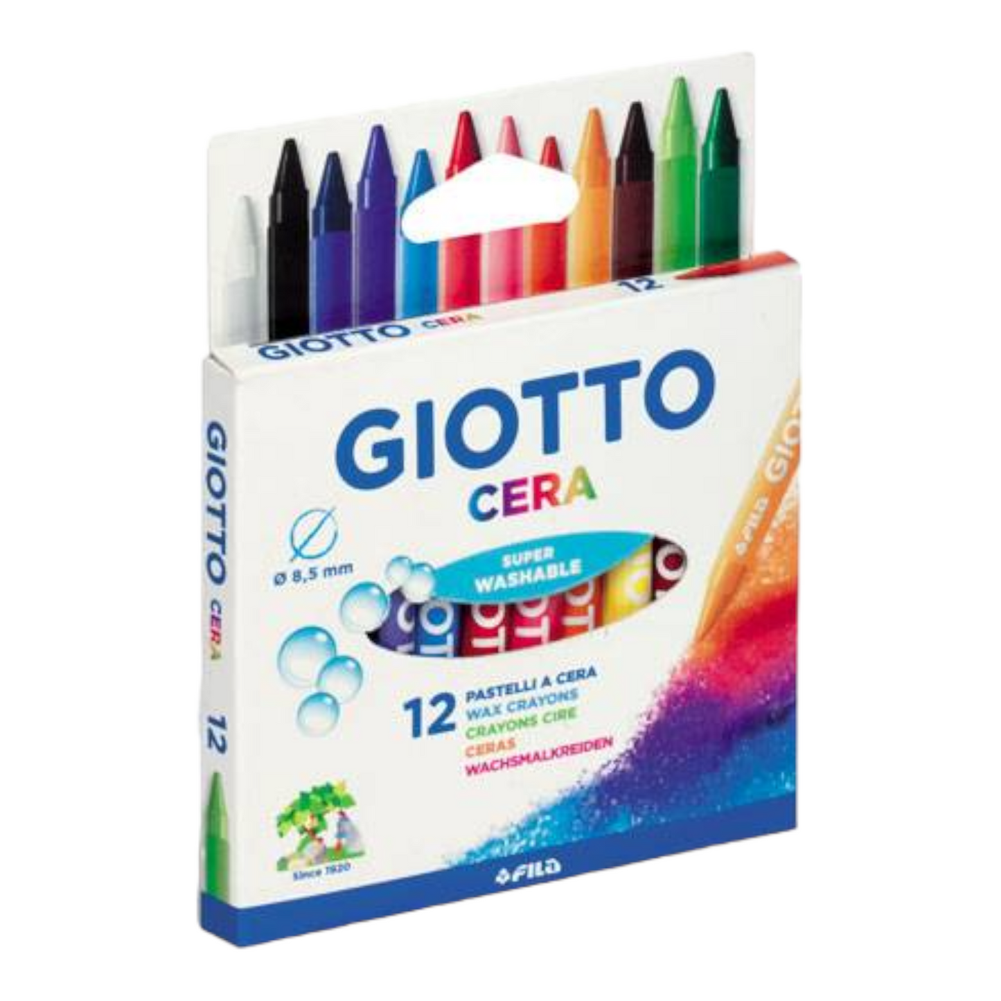 Κηρομπογιές Giotto Cera 9cm 12τεμ.