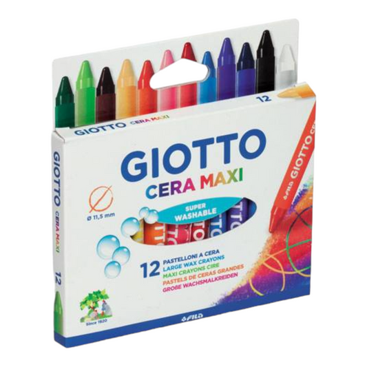 Κηρομπογιές Giotto Cera Maxi 10cm 12τεμ.