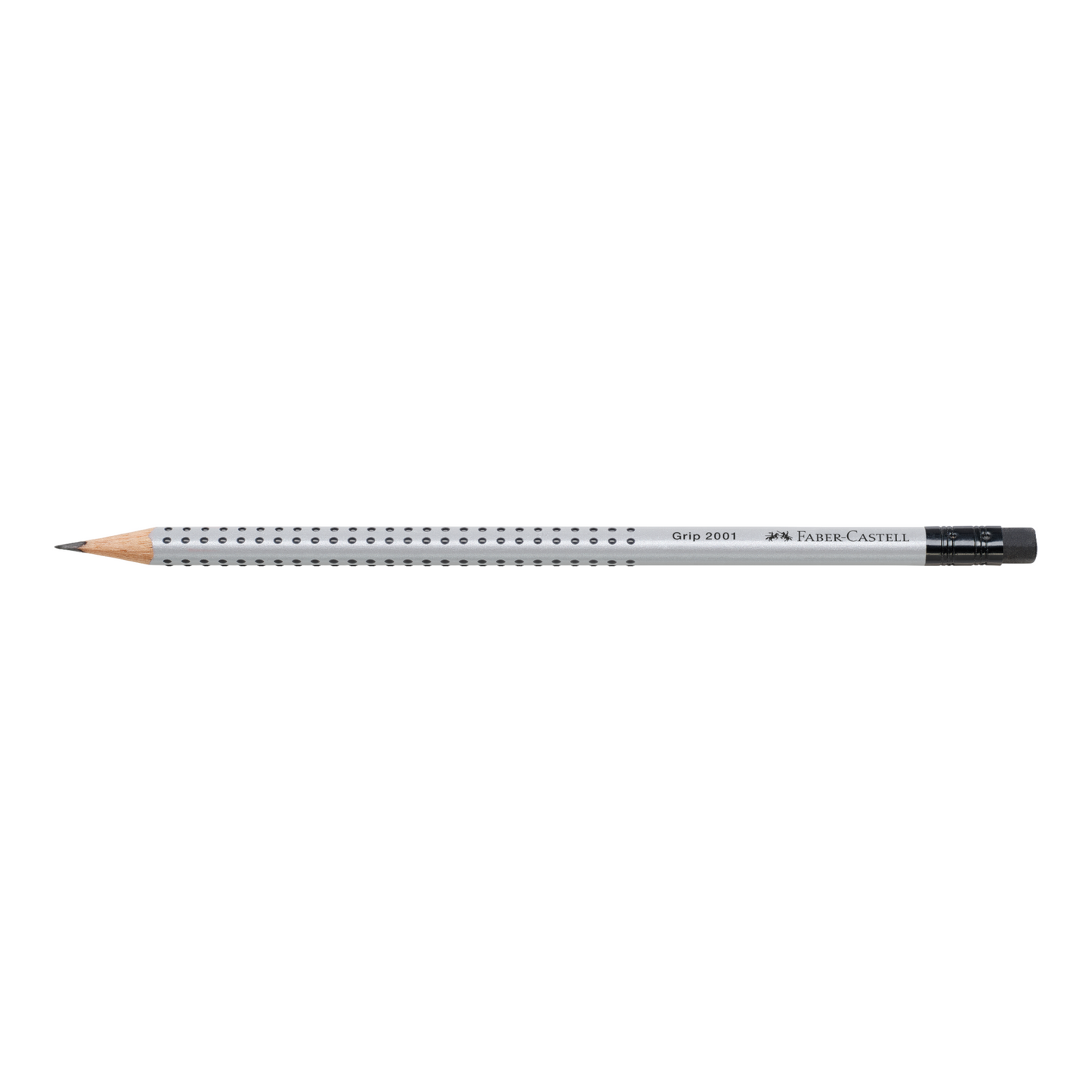 Μολύβι Faber-Castell Grip 2001 B με γόμα Γκρι