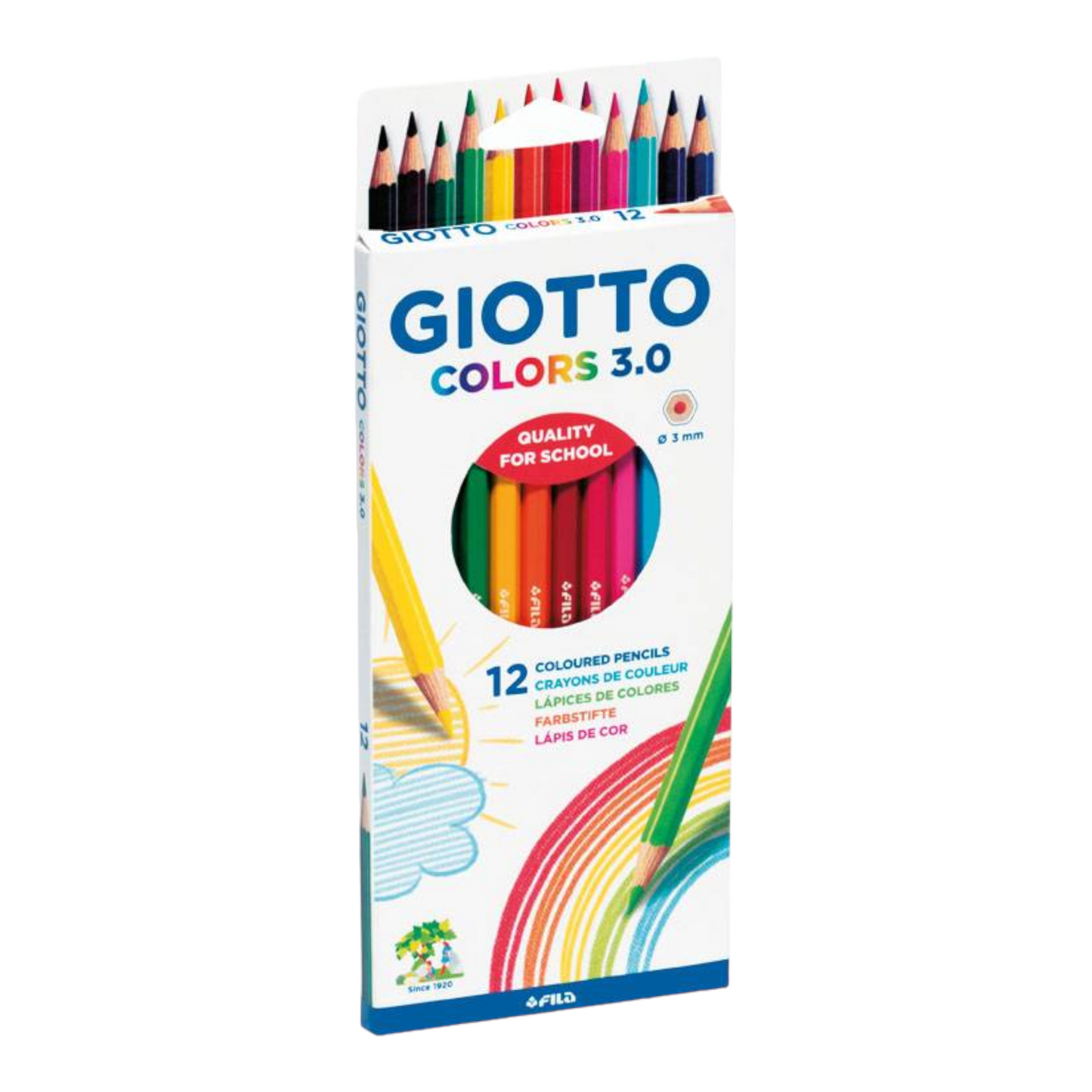 Ξυλομπογιές Giotto Colors 3.0 12τεμ.