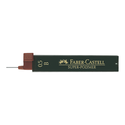 Μύτες Μολυβιού Faber-Castell Super Polymer Πάχους 0.5mm Τύπου B 12 τεμ.