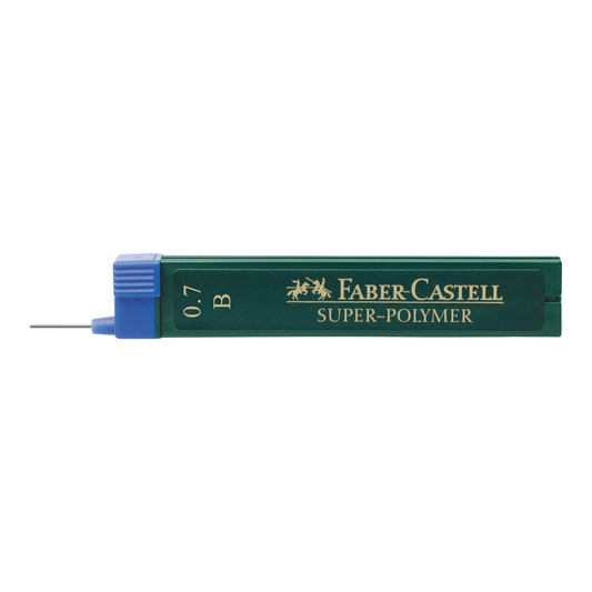 Μύτες Μολυβιού Faber-Castell Super Polymer Πάχους 0.7mm Τύπου B 12 τεμ.