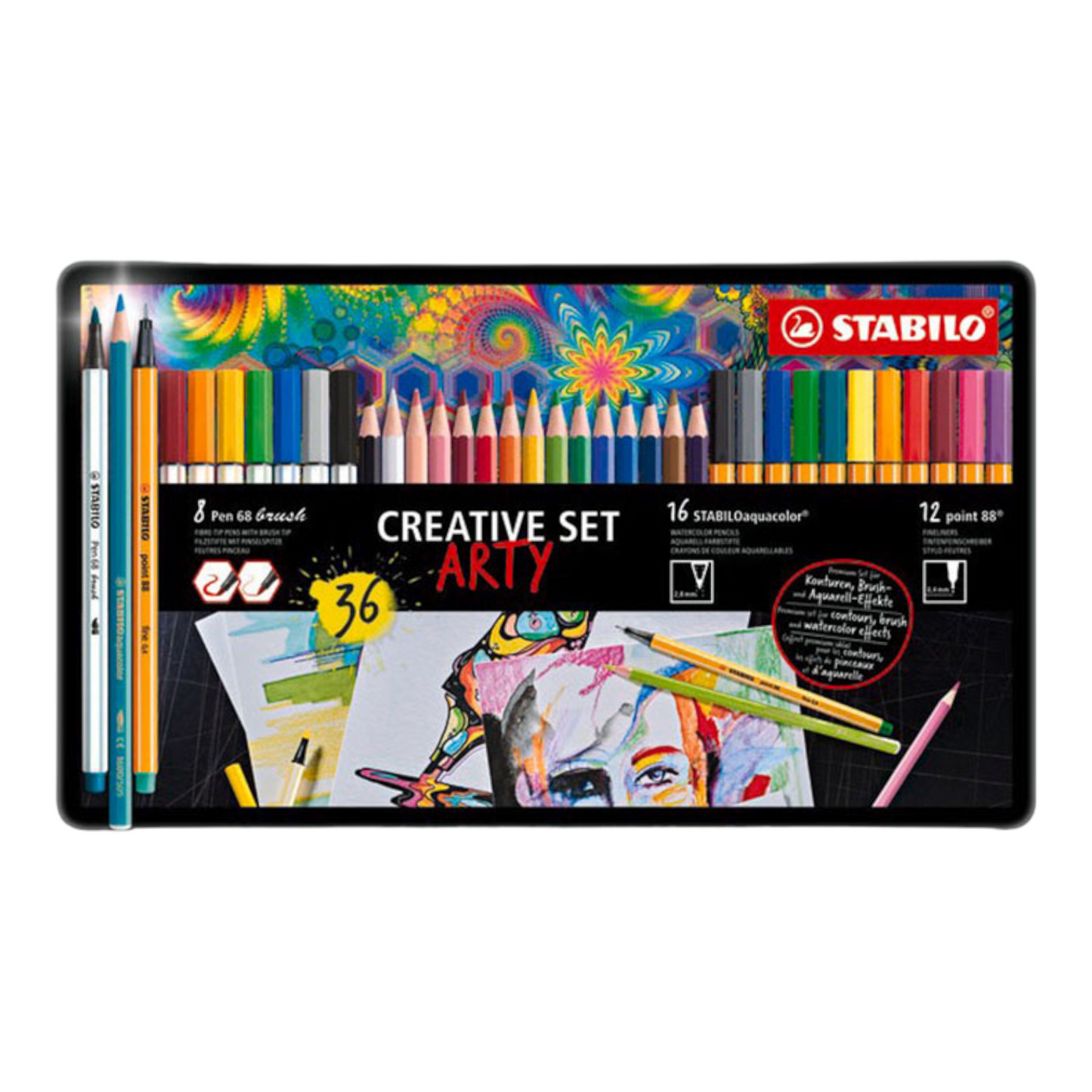 Σετ Stabilo Creativity Set Arty 36τεμ. 87/3193 (12*88+16*1600+8*568)