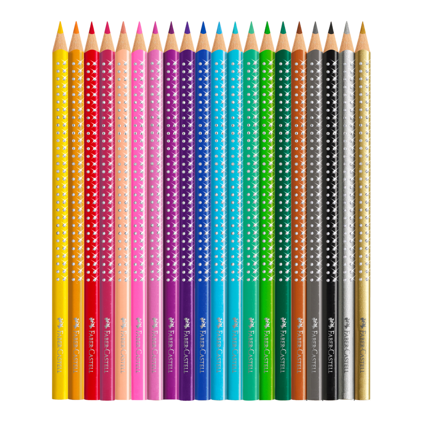 Ξυλομπογιές Faber-Castell Sparkle 20 τεμ. σε μεταλλική κασετίνα