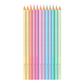 Ξυλομπογιές Faber-Castell Sparkle Παστέλ 12 τεμ. σε μεταλλική κασετίνα
