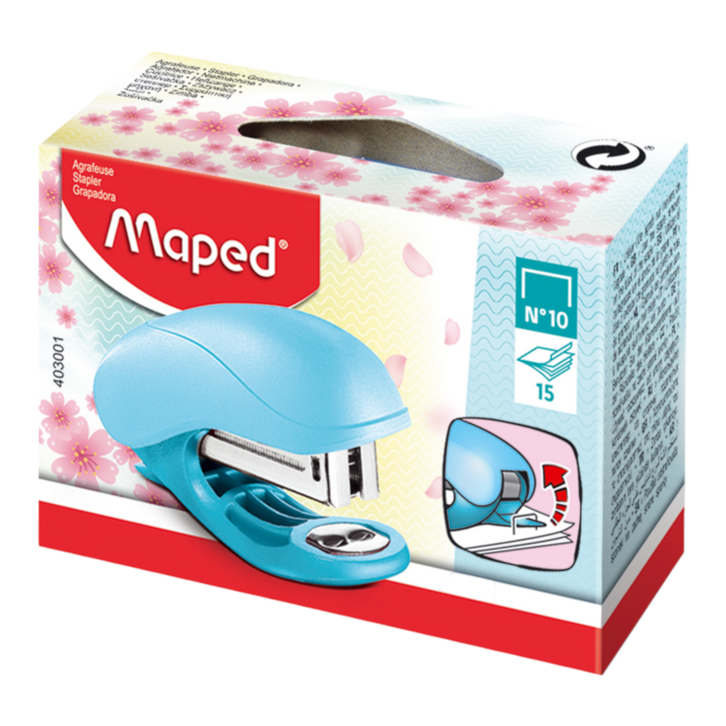 Συρραπτικό Maped Vivo mini pastel N°10 με σύρματα