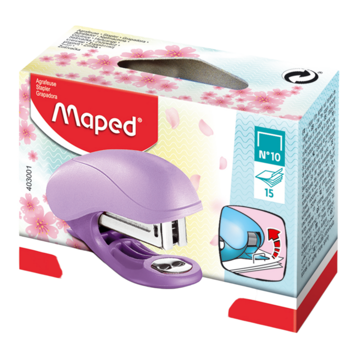 Συρραπτικό Maped Vivo mini pastel N°10 με σύρματα