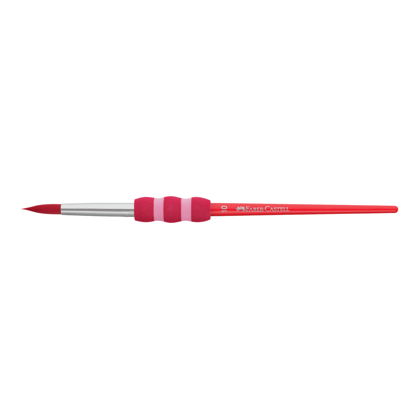 Σετ 4 πινέλων Faber-Castell  σε έντονα χρώματα Νο 2, 6, 10 & 12