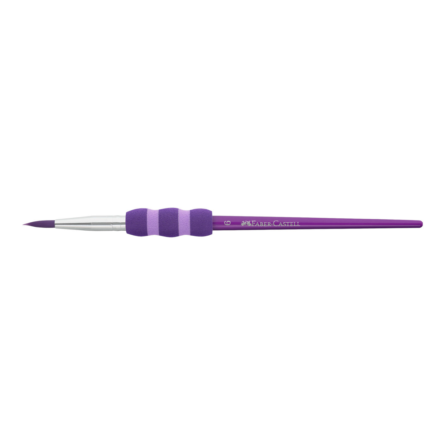 Σετ 4 πινέλων Faber-Castell  σε έντονα χρώματα Νο 2, 6, 10 & 12