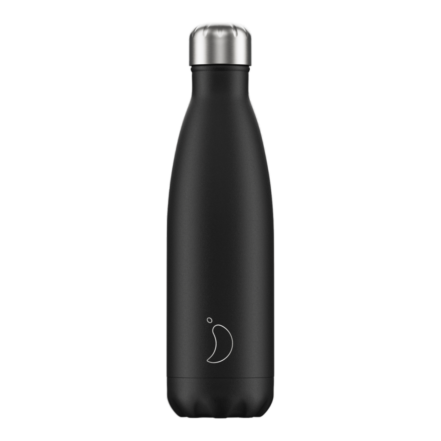 Μπουκάλι Θερμός Chilly's Black Matte 500ml