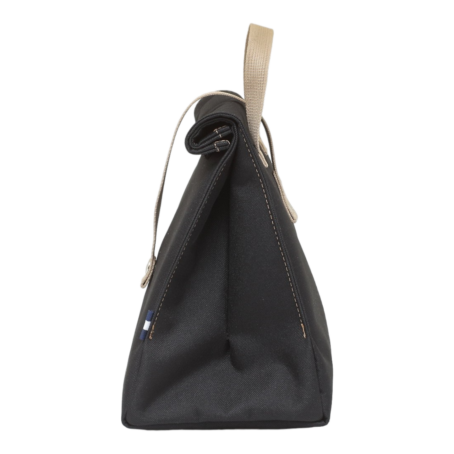 Ισοθερμική τσάντα φαγητού The LunchBags Original Black with Brown Strap