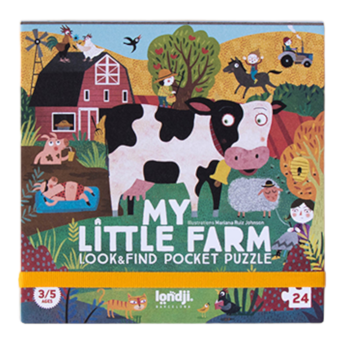 Παζλ Look & Find Londji My Little Farm 24 pcs. - pocket size