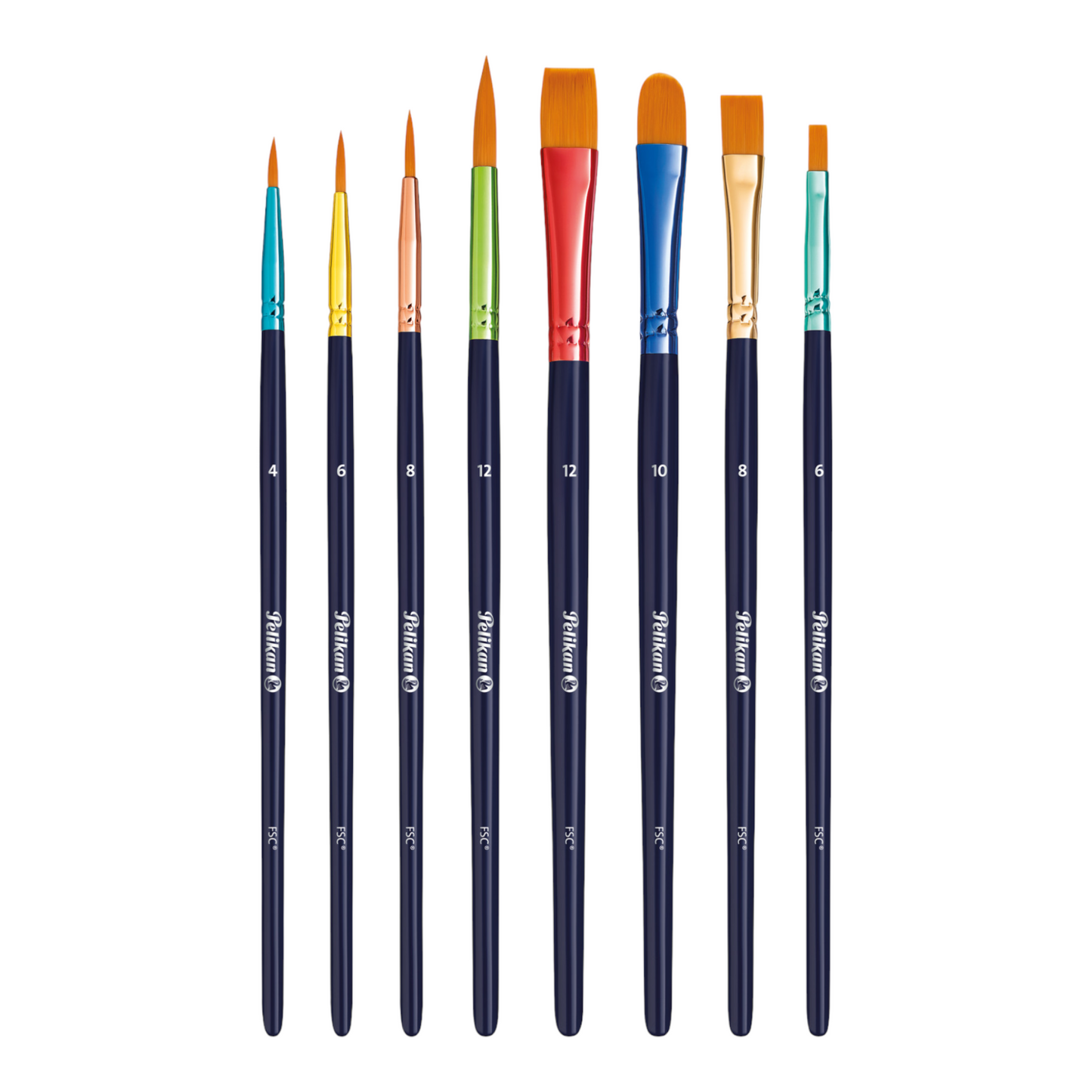 Σετ 8 πινέλων Pelikan Premium PI8/PB