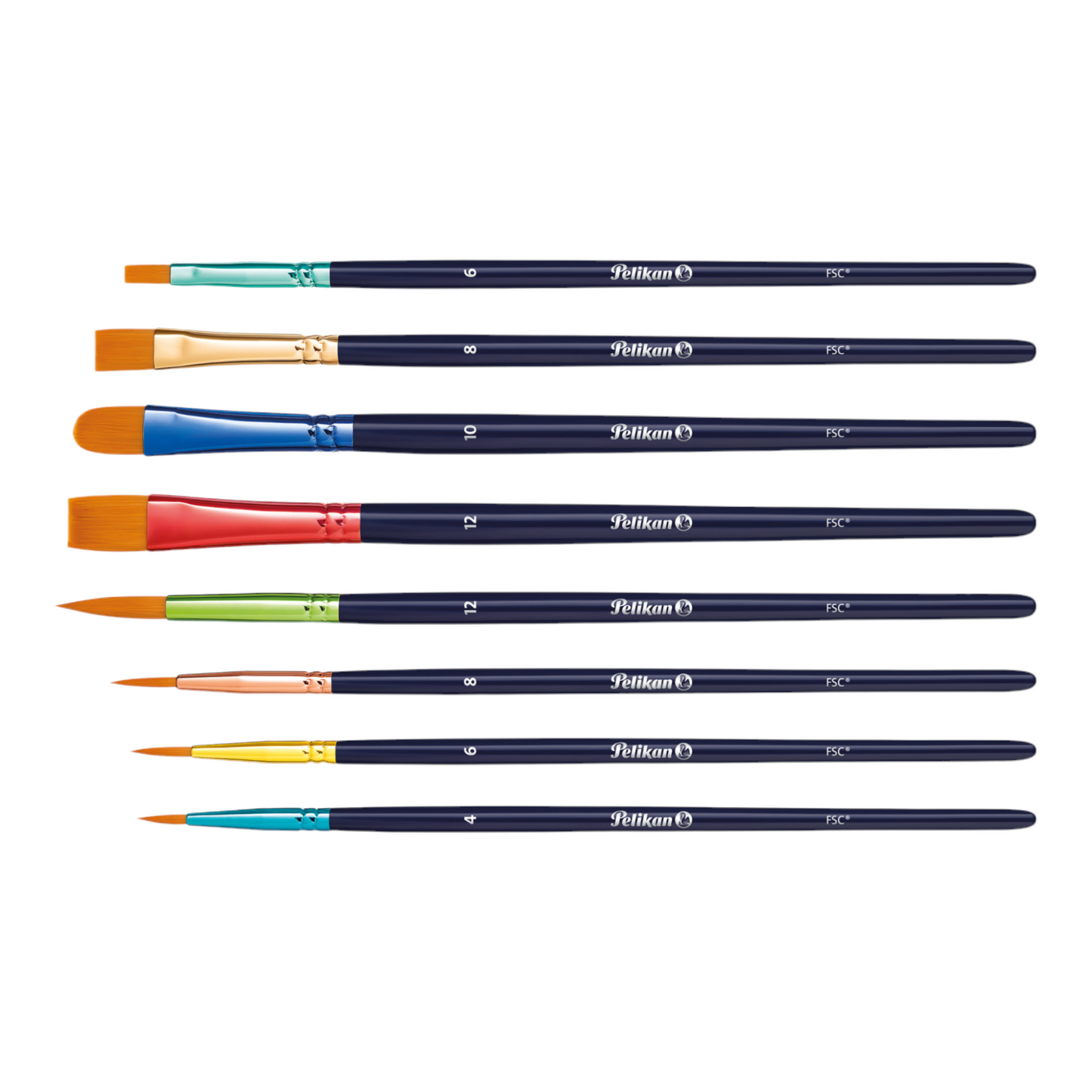 Σετ 8 πινέλων Pelikan Premium PI8/PB
