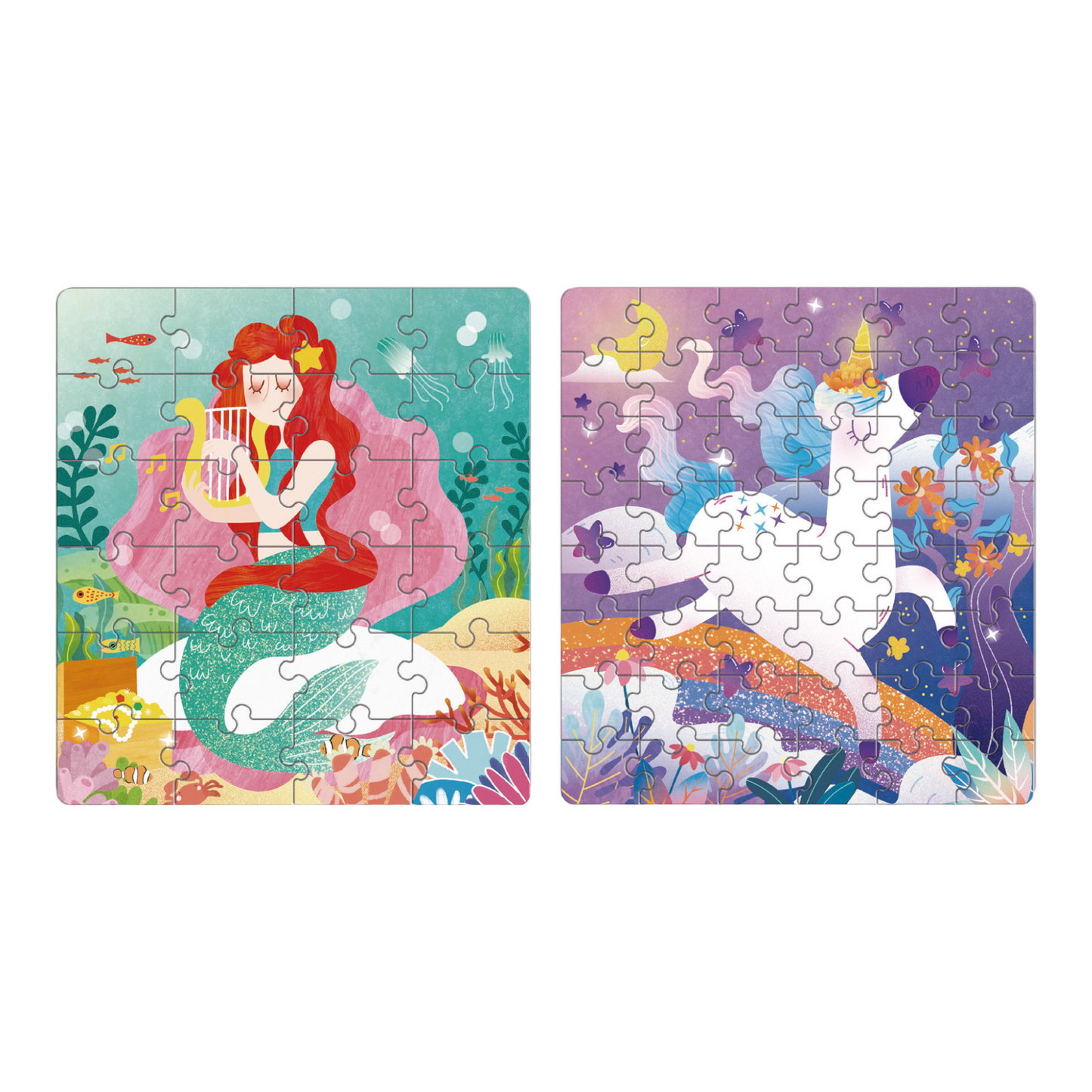 Μαγνητικό Παζλ 2 σε 1 Unicorn & Mermaid MierEdu