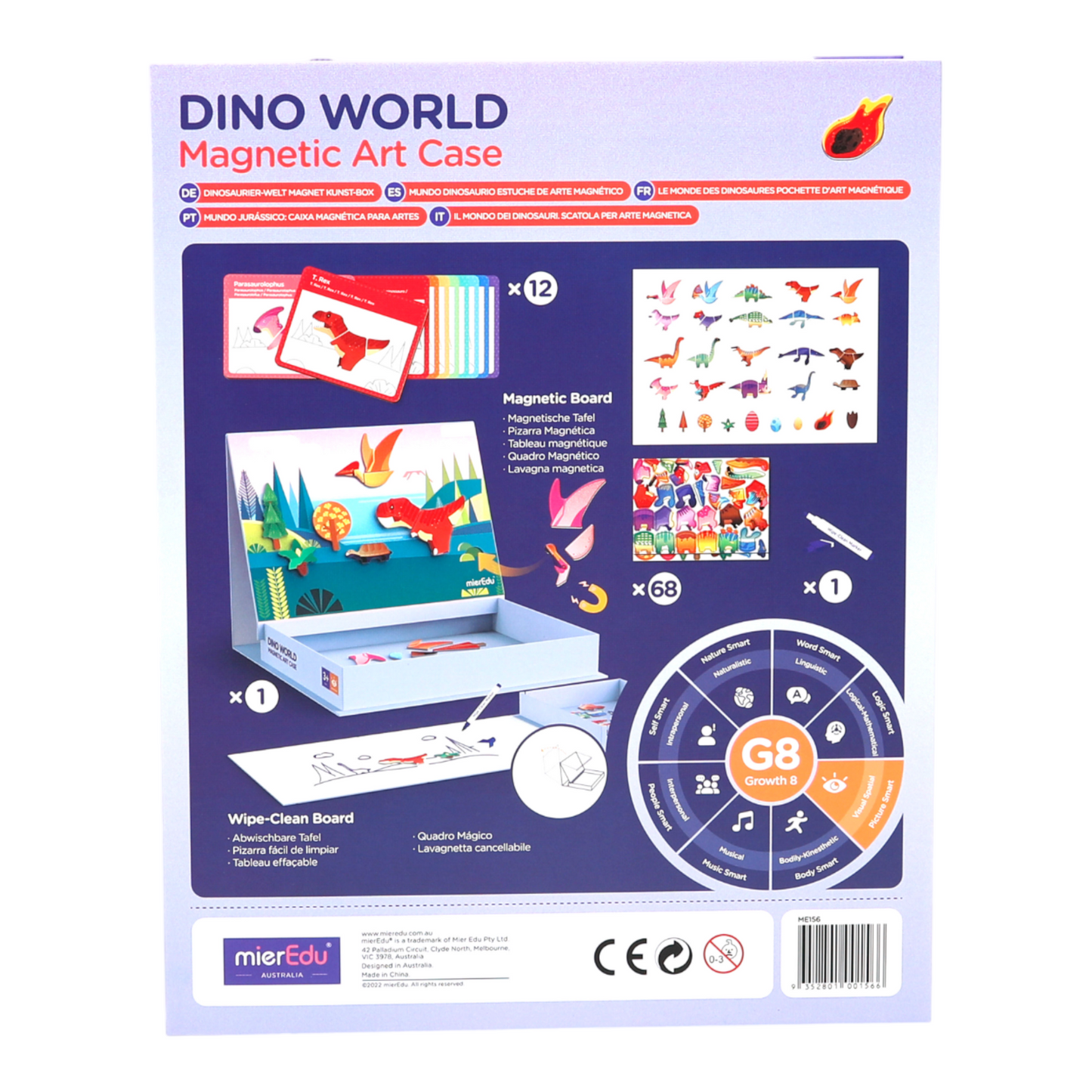 Μαγνητικό Εκπαιδευτικό Σετ Dino World MierEdu