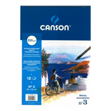 Μπλοκ Ακουαρέλας Canson Νο3 25x35 (200γρ.) 12φ.