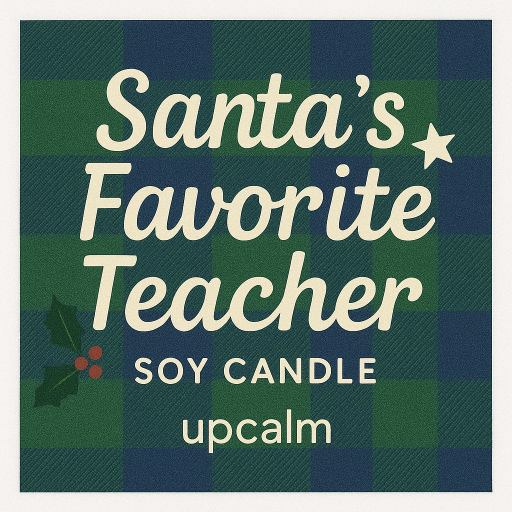 Χειροποίητο κερί Santa's favorite teacher