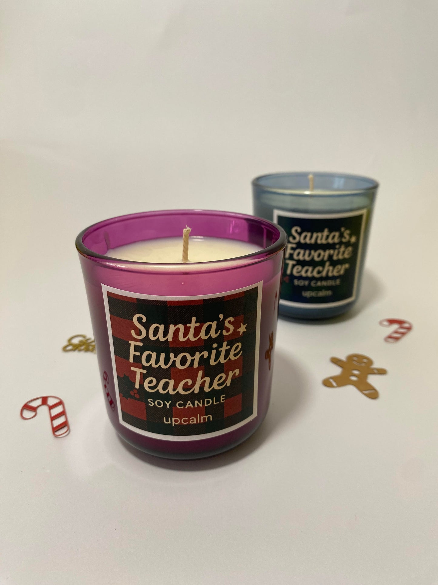 Χειροποίητο κερί Santa's favorite teacher