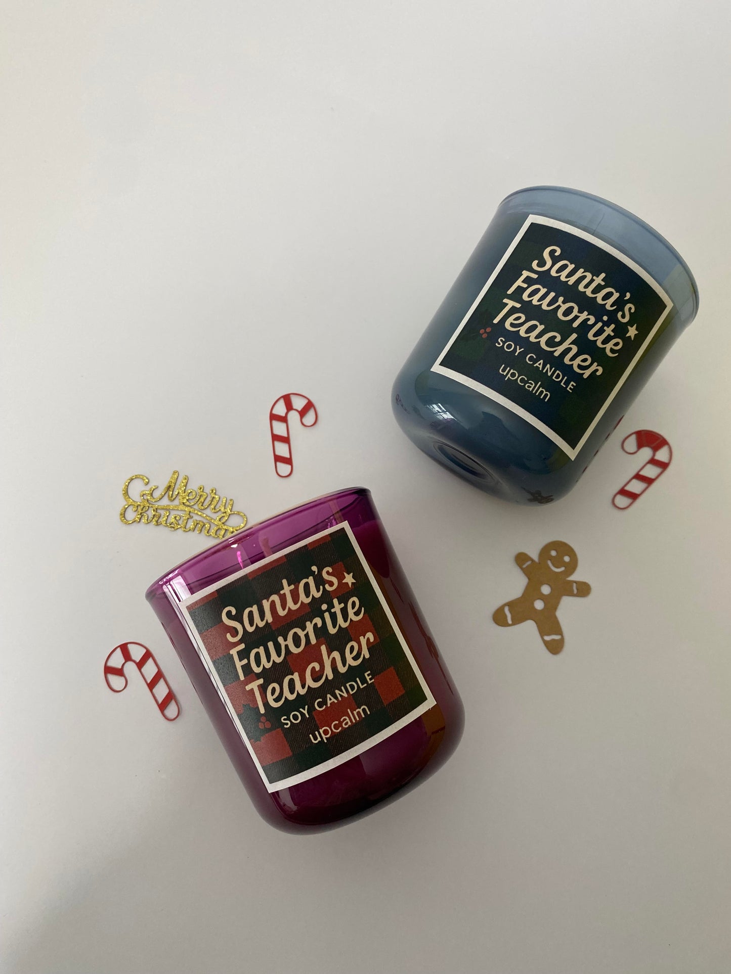 Χειροποίητο κερί Santa's favorite teacher