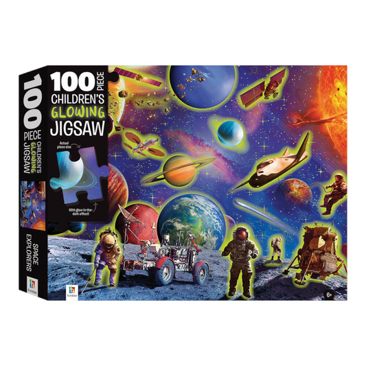 Παζλ Glowing 100 pcs. Touch And Feel: Space Explorers